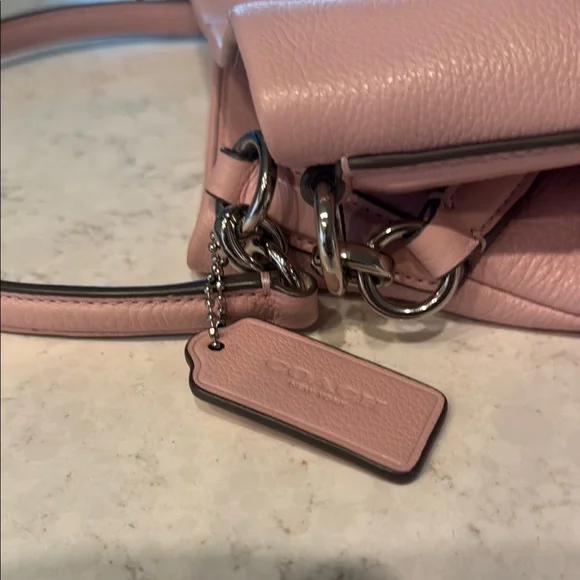 Pink Coach Leather Tote Bag - Picture 7 of 11